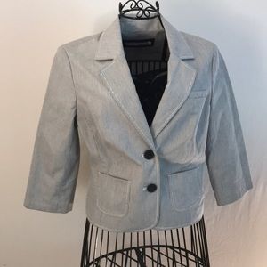 Old Navy Blue & White Striped Blazer Size S